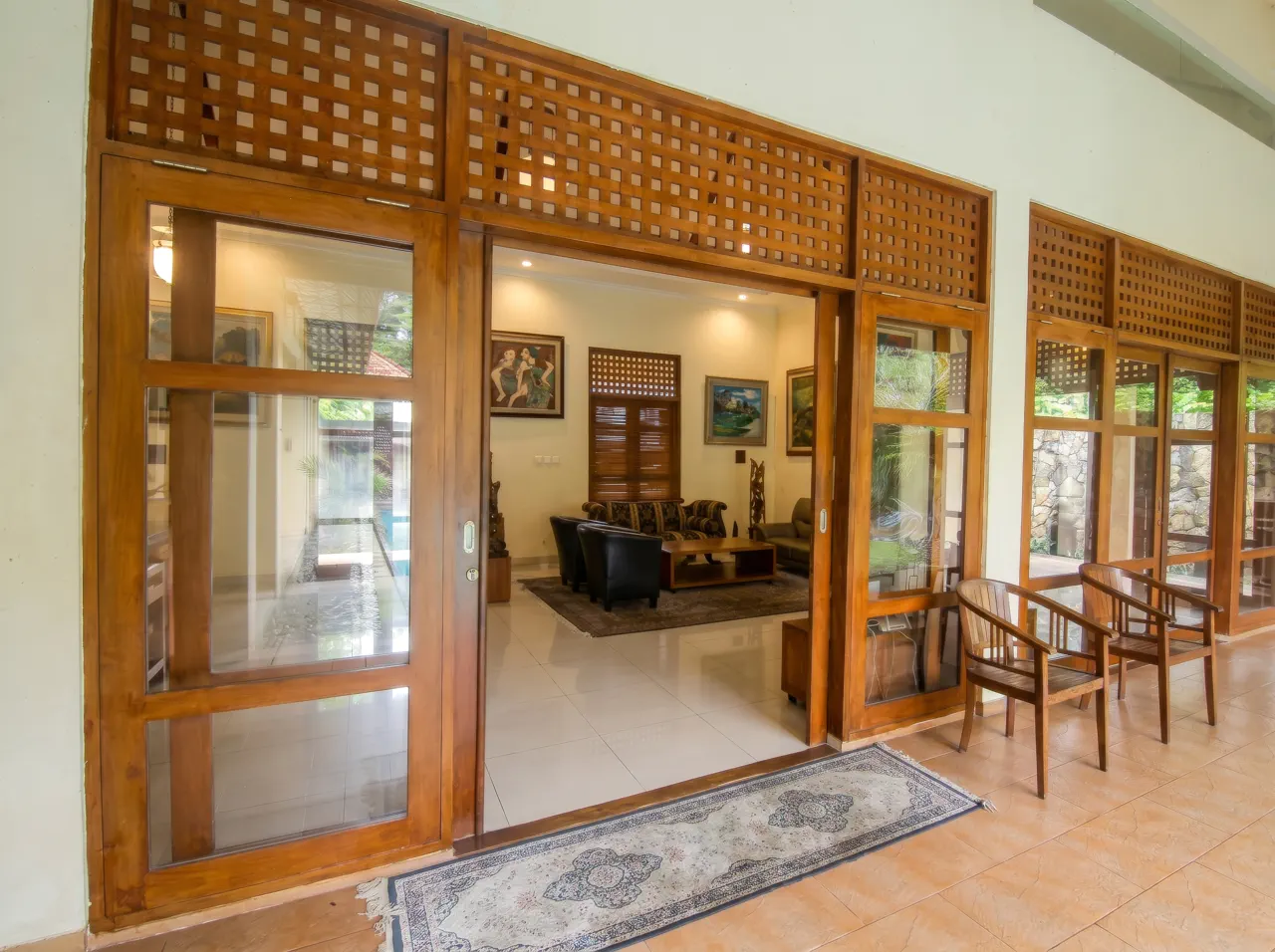 Area santai tamu homestay